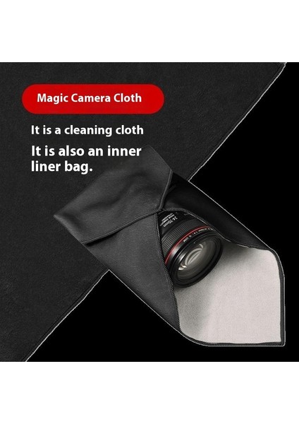 Çeşitli Boyutlarda Yüz Yama Bez Kamera Çantası Lens Sihirli Bez Slr Kamera Depolama Koruma Çantası (Yurt Dışından)