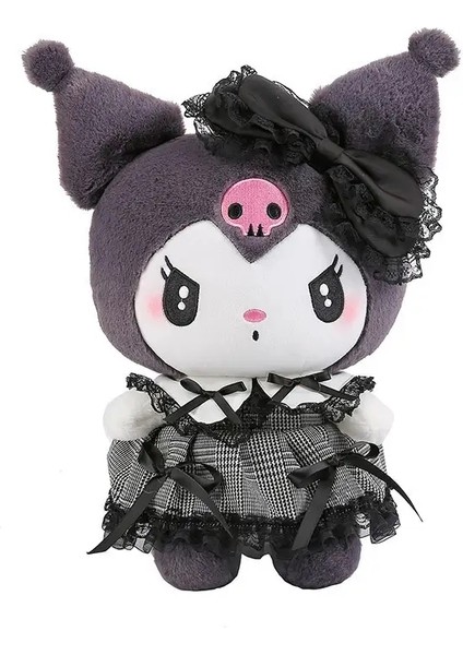 Sanrios Siyah Kuromi Mymelody Peluş Doldurulmuş Bebekler Kawaii Karikatür Kanepe Yastık Yastığı Koyu Gotik Dantel Oyuncak Kız Boyu Için Doğum Günü Hediyesi: 35CM/RENK: Kuromi (Yurt Dışından)