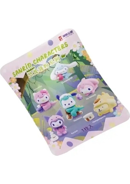 Sanrio Dinozor Kostüm Kutusu - Miniso Hello Kitty Friends Serisi Sevimli Koleksiyon Figürü, Çocuk Hediyesi (Resmi) Renk: 1 Kutu Slokl (Yurt Dışından)