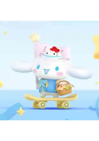 Sanrio Family Hello Kitty 50. Yıldönümü Serisi Kutu Mymelody Cinnamoroll Kuromi Pochacco Pom Purin Model Kawaii Hediye Renk: E (Yurt Dışından)