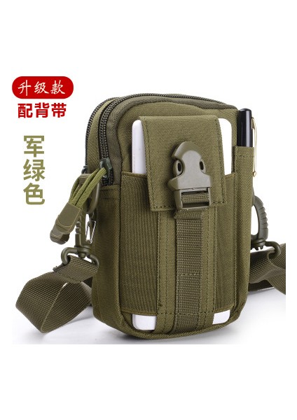 Taktik Bel Çantası Doğa Sporları Koşu Çantası Aşınma Kemeri Erkekler ve Kadınlar Asılı Çanta Cep Telefonu Mini Küçük Bel Çantası (Yurt Dışından)