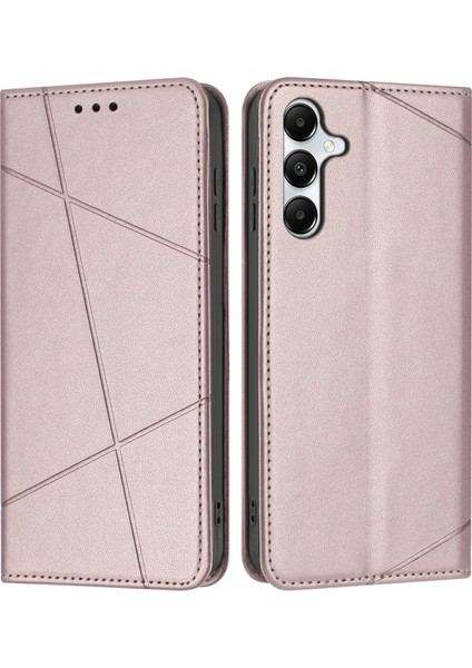 Samsung Galaxy A26 5g / A16 Deri Standlı Telefon Kılıfı ve Bilek Kayışı (Yurt Dışından)