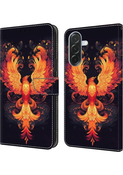 Samsung Galaxy A26 5g Cüzdan Ayaklı Pu Deri Kapaklı Telefon Kılıfı (Yurt Dışından)