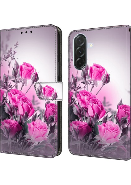 Samsung Galaxy A26 5g Cüzdan Ayaklı Pu Deri Kapaklı Telefon Kılıfı (Yurt Dışından)