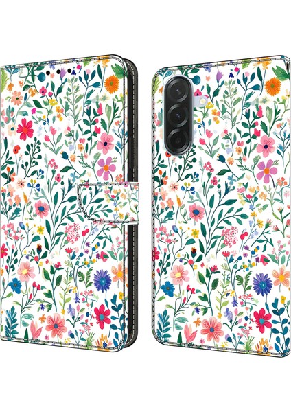 Samsung Galaxy A26 5g Cüzdan Ayaklı Pu Deri Kapaklı Telefon Kılıfı (Yurt Dışından)