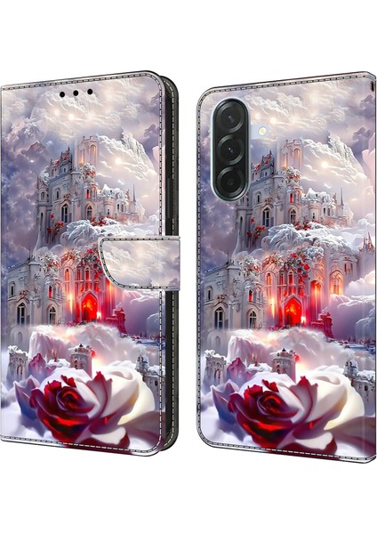 Samsung Galaxy A26 5g Cüzdan Ayaklı Pu Deri Kapaklı Telefon Kılıfı (Yurt Dışından)