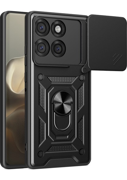 Motorola Edge 60 Pro 5g Kayar Kamera Kapağı Pc + Tpu Destekli Telefon Kılıfı (Yurt Dışından)