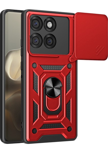 Motorola Edge 60 Pro 5g Kayar Kamera Kapağı Pc + Tpu Destekli Telefon Kılıfı (Yurt Dışından)