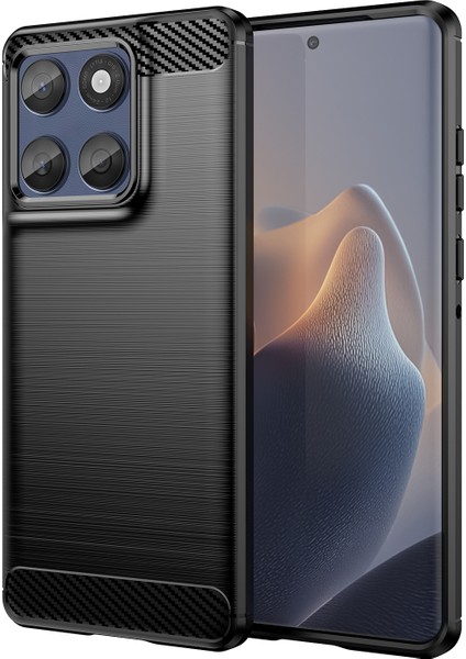 Motorola Edge 60 5g Koruyucu Telefon Kılıfı Karbon Fiber Doku Fırçalanmış (Yurt Dışından)