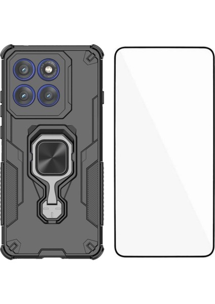 Motorola Edge 60 Pro 5g Telefon Kılıfı Pc Tpu Arka Kapak Temperli Camlı Ayaklık (Yurt Dışından)