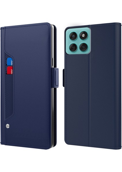 Motorola Edge 60 Pro 5g Standı Pu Deri Telefon Kılıfı Kart Tutucu Ayna (Yurt Dışından)