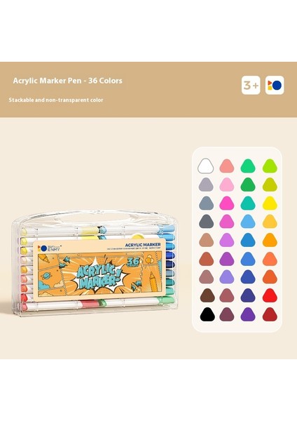 Çocuklar Için Keçeli Kalemler Öğrenci Keçeli Kalemleri Akrilik Opak Renkler Üst Üste Binen Renkler Olabilir (Yurt Dışından)