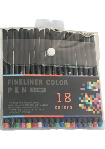 Suluboya Anahat Kalemi Çizim Seti 0.4mm Şırınga Nötr Kalem (Yurt Dışından)