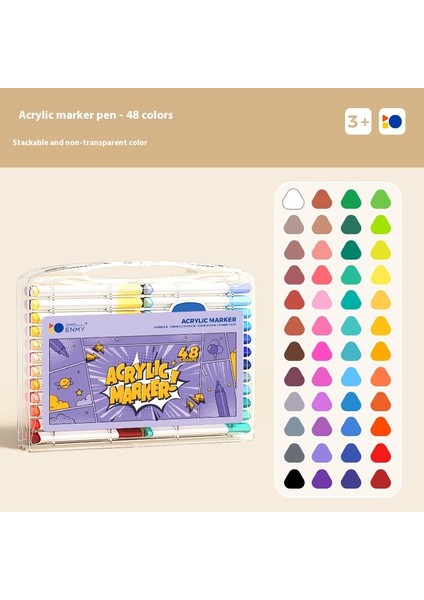 Çocuklar Için Keçeli Kalemler Öğrenci Keçeli Kalemleri Akrilik Opak Renkler Üst Üste Binen Renkler Olabilir (Yurt Dışından)