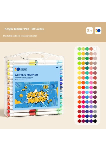 Çocuklar Için Keçeli Kalemler Öğrenci Keçeli Kalemleri Akrilik Opak Renkler Üst Üste Binen Renkler Olabilir (Yurt Dışından)