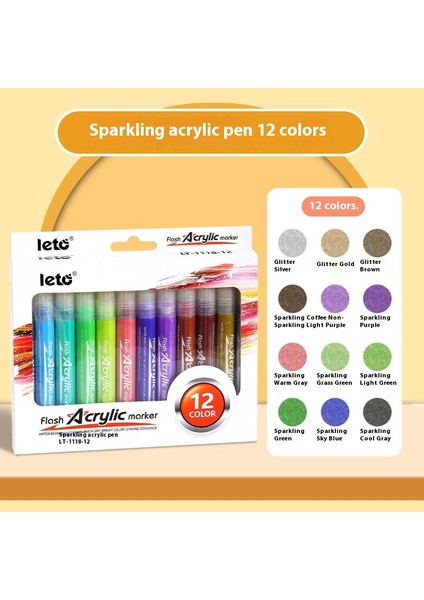 Fosforlu Kalem Sulu Boya Kalemi Lazer Inci Kalemi (Yurt Dışından)