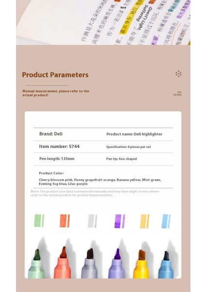 Renkli Floresan Kalemler Vurgu Kalemleri Çizim Kalemleri 6 Renkli Kırtasiye (Yurt Dışından) fiyatları