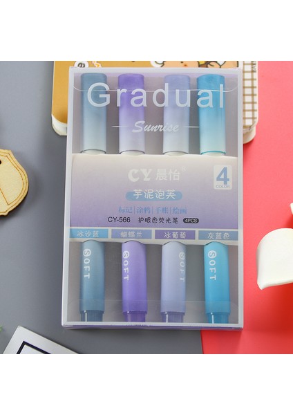 Büyük Kapasiteli Renkli Vurgulama Kalemi Öğrenci Kalemi (Yurt Dışından)