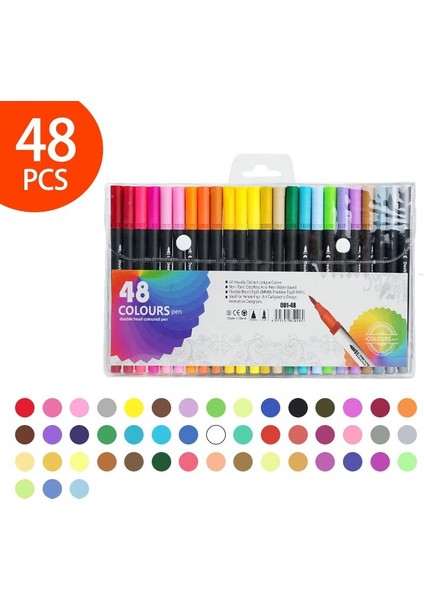 Suluboya Kalem Seti Işaretleyiciler Boyama Izleme Anahat Kalemleri (Yurt Dışından)