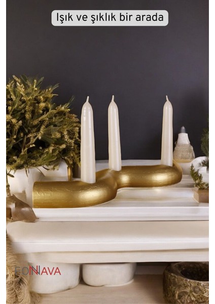 Şamdan Mumluk Dekoratif Mumluk Beyaz Renk Tealight Mumluk Model 14