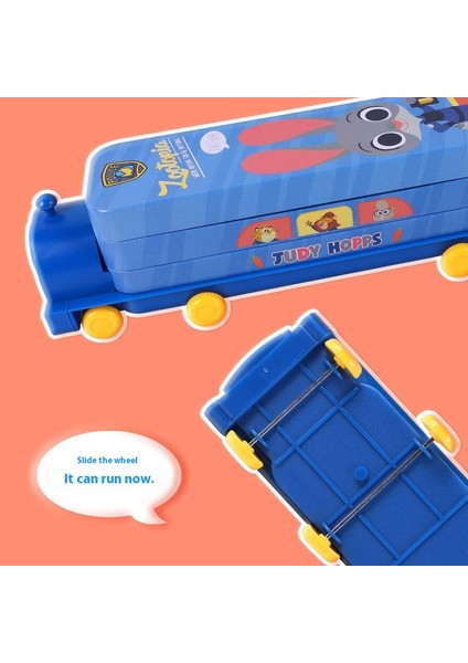 Tren Şekli Çocuk Çift Katmanlı Kalem Kutusu Saklama Kırtasiye Çantası (Yurt Dışından) fırsatları