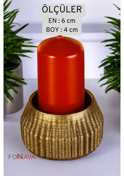 Şamdan Mumluk Dekoratif Mumluk Beyaz Renk Tealight Mumluk Model 38