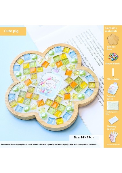 Çocuklar Dıy Yapım Malzemesi Kiti Dak Altlığı Sanat Eseri (Yurt Dışından)