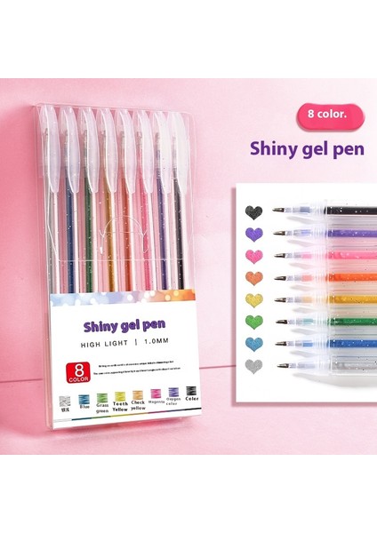 Renkli Simli Jel Kalemlerçocuklar Için Renkli Nötr Kalemler (Yurt Dışından)