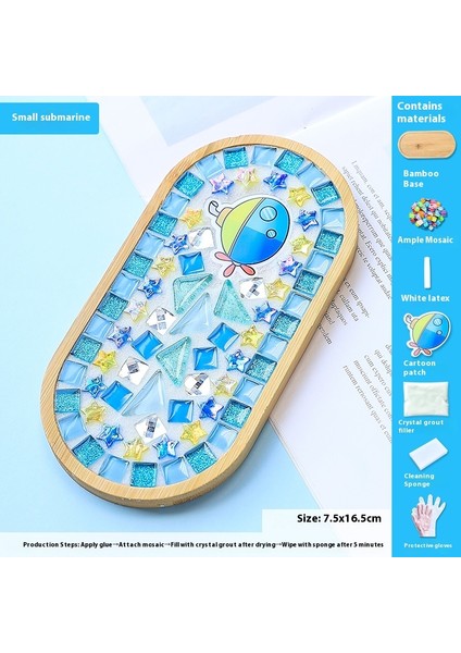 Çocuklar Dıy Yapım Malzemesi Kiti Dak Altlığı Sanat Eseri (Yurt Dışından)