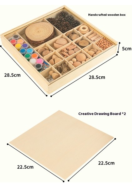 Eğlenceli Doodle Boyama El Yapımı Patchwork Çocuk Süsleri Oyuncaklar Ahşap Saklama Kutuları (Yurt Dışından) indirimleri