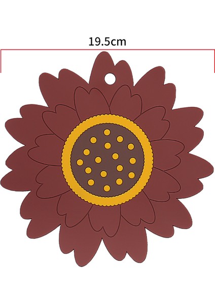 Iskandinav Ayçiçeği Izolasyon Paspası Mutfak Yumuşak Kauçuk Ev Tencere Paspası (Yurt Dışından)