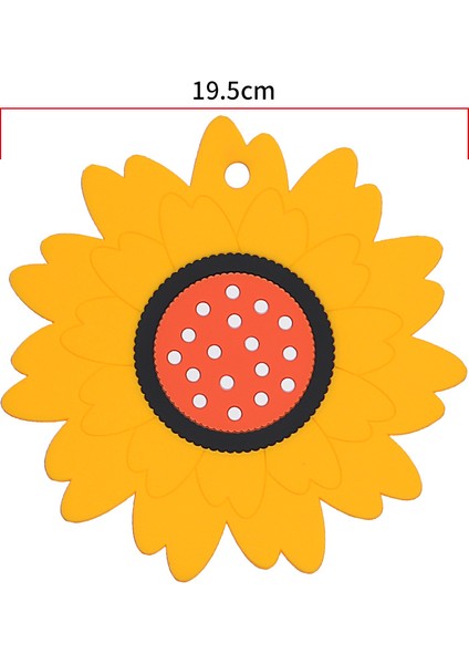 Iskandinav Ayçiçeği Izolasyon Paspası Mutfak Yumuşak Kauçuk Ev Tencere Paspası (Yurt Dışından)