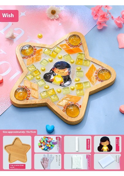 Çocuklar Dıy Yapım Malzemesi Kiti Dak Altlığı Sanat Eseri (Yurt Dışından)