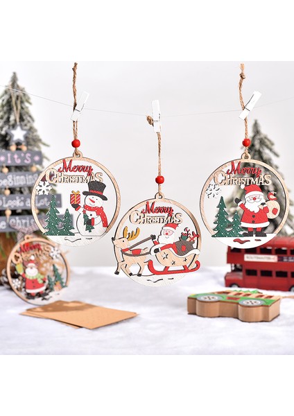 Noel Ahşap Asma Içi Boş Noel Baba Süsü (Yurt Dışından) fiyatları