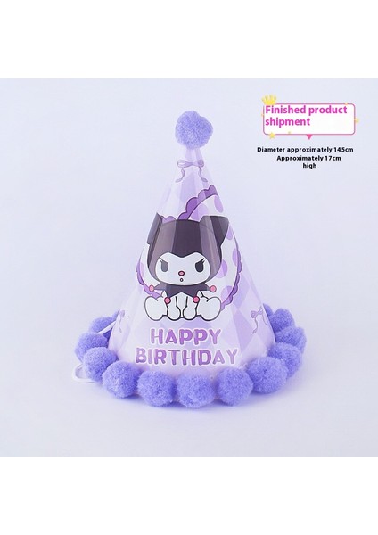 Doğum Günü Şapkası Tatil Partisi Dekorasyonu Sahne Ayarı (Yurt Dışından)