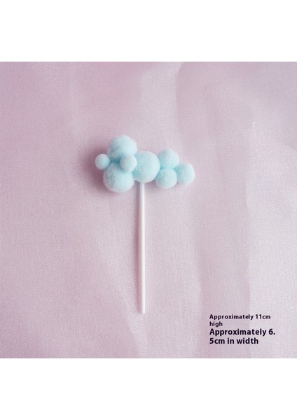 Bulutlar Eklenti Süs Doğum Günü Pastası Dekorasyonu Şenlikli Atmosfer (Yurt Dışından)