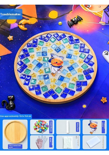 Çocuklar Dıy Yapım Malzemesi Kiti Dak Altlığı Sanat Eseri (Yurt Dışından)