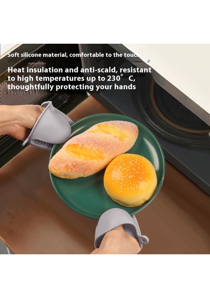 Silikon Yalıtımlı Fırın Mikrodalga Hava Fritöz Mutfak Haşlanma Önleyici Silikon El Klipsi (Yurt Dışından) modelleri