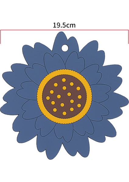 Iskandinav Ayçiçeği Izolasyon Paspası Mutfak Yumuşak Kauçuk Ev Tencere Paspası (Yurt Dışından)