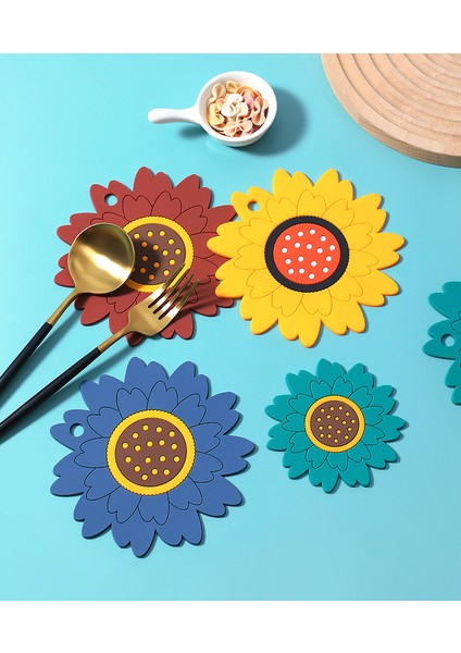 Iskandinav Ayçiçeği Izolasyon Paspası Mutfak Yumuşak Kauçuk Ev Tencere Paspası (Yurt Dışından) fiyatları