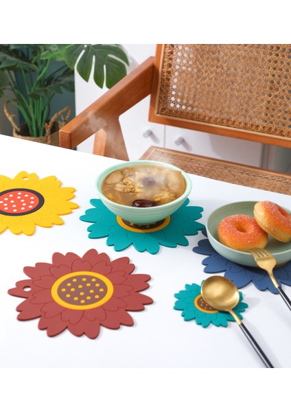 Iskandinav Ayçiçeği Izolasyon Paspası Mutfak Yumuşak Kauçuk Ev Tencere Paspası (Yurt Dışından) fırsatları