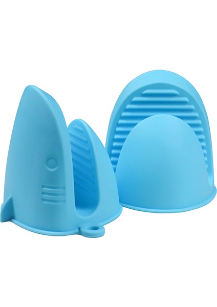 Silikon Yalıtımlı Fırın Mikrodalga Hava Fritöz Mutfak Haşlanma Önleyici Silikon El Klipsi (Yurt Dışından)