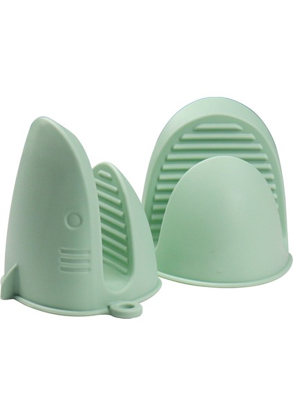 Silikon Yalıtımlı Fırın Mikrodalga Hava Fritöz Mutfak Haşlanma Önleyici Silikon El Klipsi (Yurt Dışından)