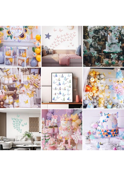 Parti Dekorasyon Çıkartmaları Çocuk Doğum Günü Düğün Dekorasyonu Duvar Çıkartmaları (Yurt Dışından) fiyatları