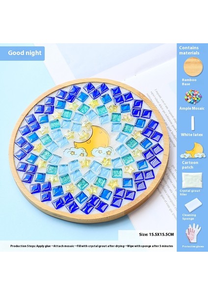 Çocuklar Dıy Yapım Malzemesi Kiti Dak Altlığı Sanat Eseri (Yurt Dışından)