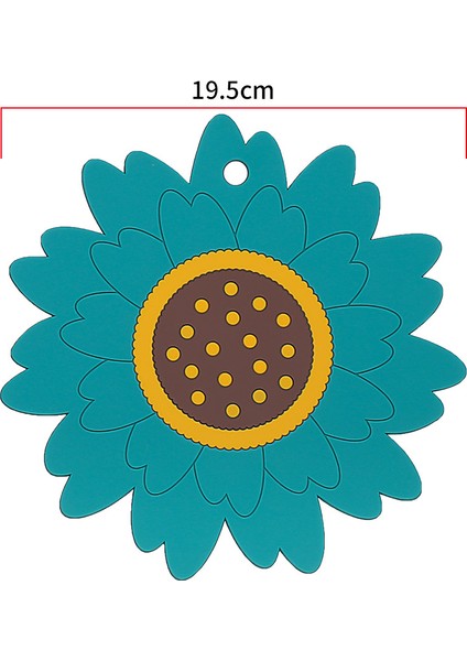 Iskandinav Ayçiçeği Izolasyon Paspası Mutfak Yumuşak Kauçuk Ev Tencere Paspası (Yurt Dışından)