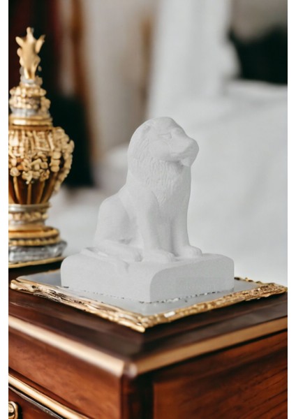 Biblo Dekoratif Heykel Aslan Biblosu Beyaz Model 35 indirimleri