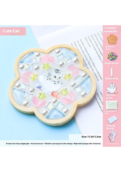 Çocuklar Dıy Yapım Malzemesi Kiti Dak Altlığı Sanat Eseri (Yurt Dışından)