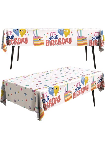Çocuk Doğum Günü Sahne Düzenlemesi Süsleme Tek Kullanımlık Parti Parti Masa Örtüsü Masa Örtüleri (Yurt Dışından)