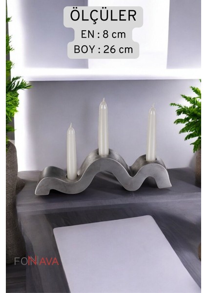 Şamdan Mumluk Dekoratif Mumluk Beyaz Renk Tealight Mumluk Model 13